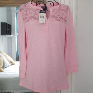 NWT Chaps Light Pink Shirt